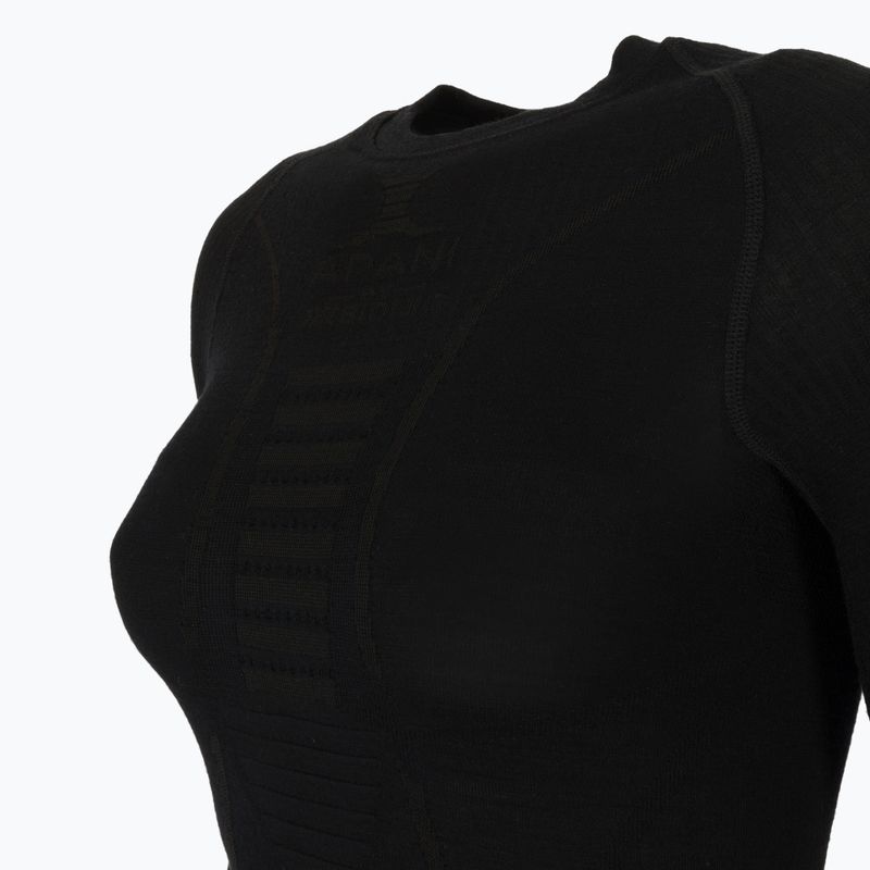 Moteriški termoaktyvūs marškinėliai X-Bionic Apani 4.0 Merino juoda/juoda 3