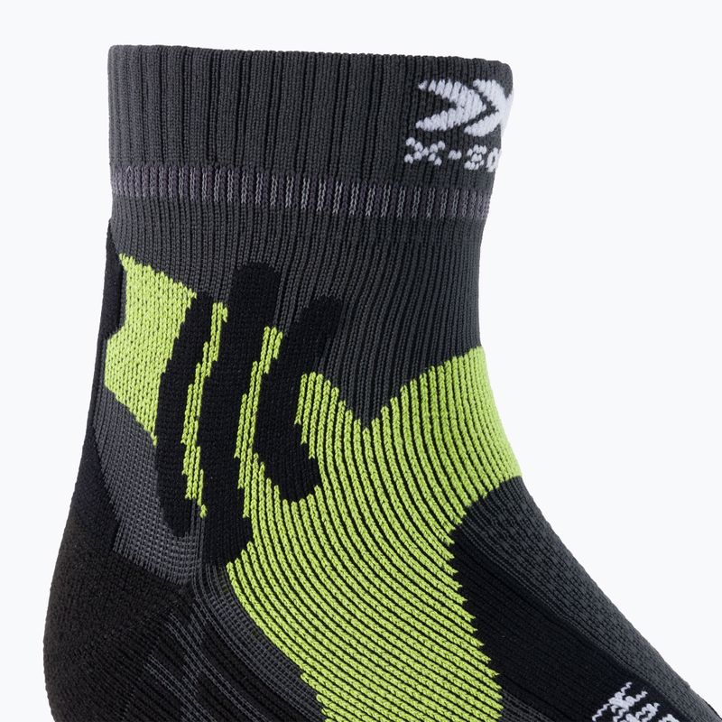 Vyriškos X-Socks Marathon žalios-pilkos bėgimo kojinės RS11S19U-G146 3