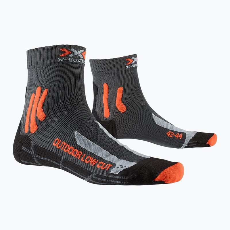 Kojinės X-Socks Trek Outdoor Low Cut anthracite/orange 2