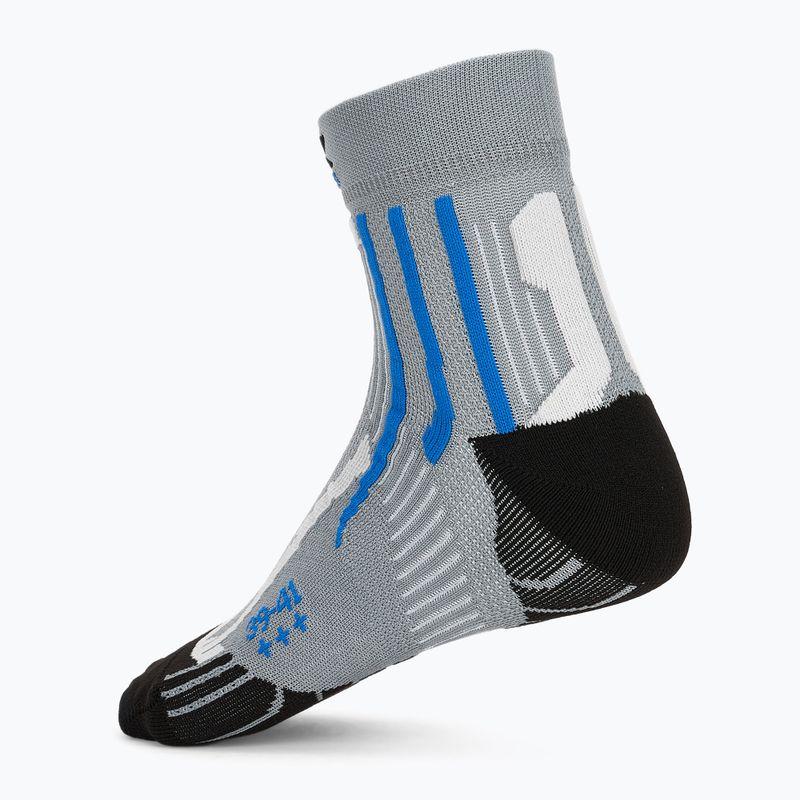 Vyriškos bėgimo kojinės X-Socks Run Speed Two 4.0 pearl grey/invent blue 2