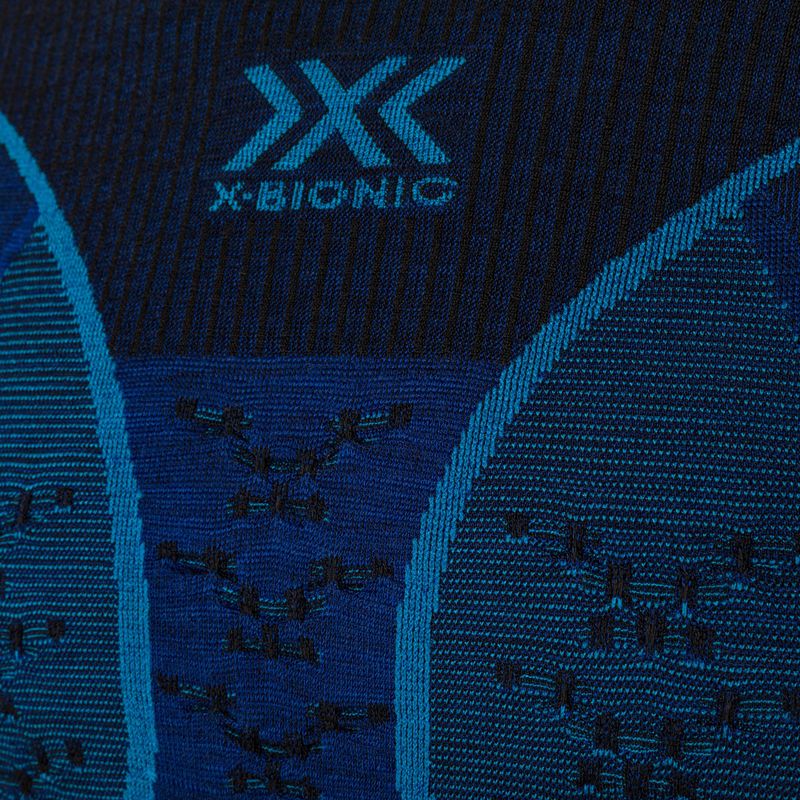 Vyriški termoaktyvūs marškinėliai X-Bionic Merino dark ocean/sky blue 4