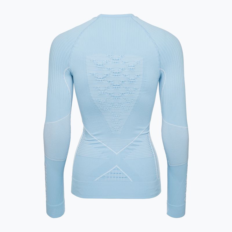Moteriški termoaktyvūs marškinėliai X-Bionic Energy Accumulator 4.0 LS ice blue/arctic white 2