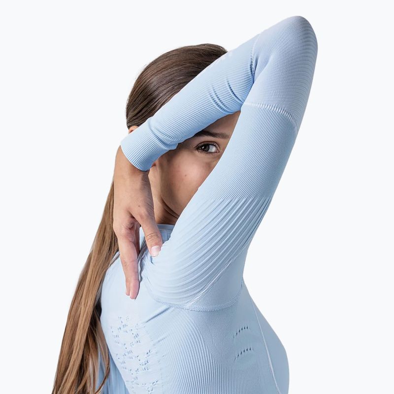 Moteriški terminiai marškinėliai X-Bionic Energy Accumulator 4.0 ice blue/arctic white 6