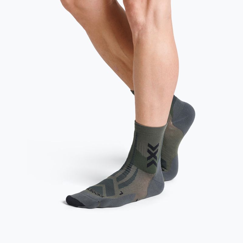 Kojinės X-Socks Hike Discover Ankle dark sage/black 2