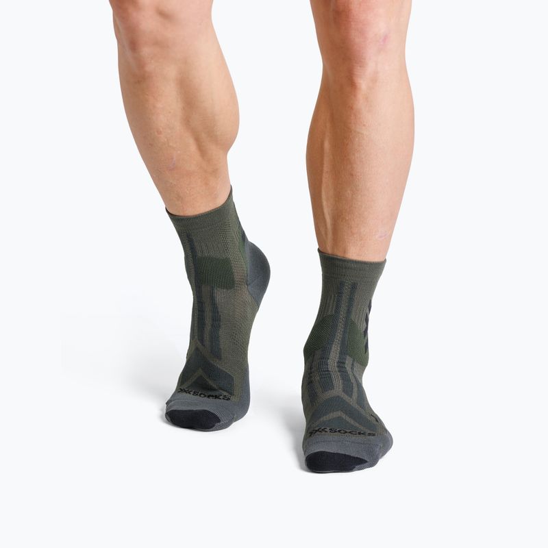 Kojinės X-Socks Hike Discover Ankle dark sage/black 3