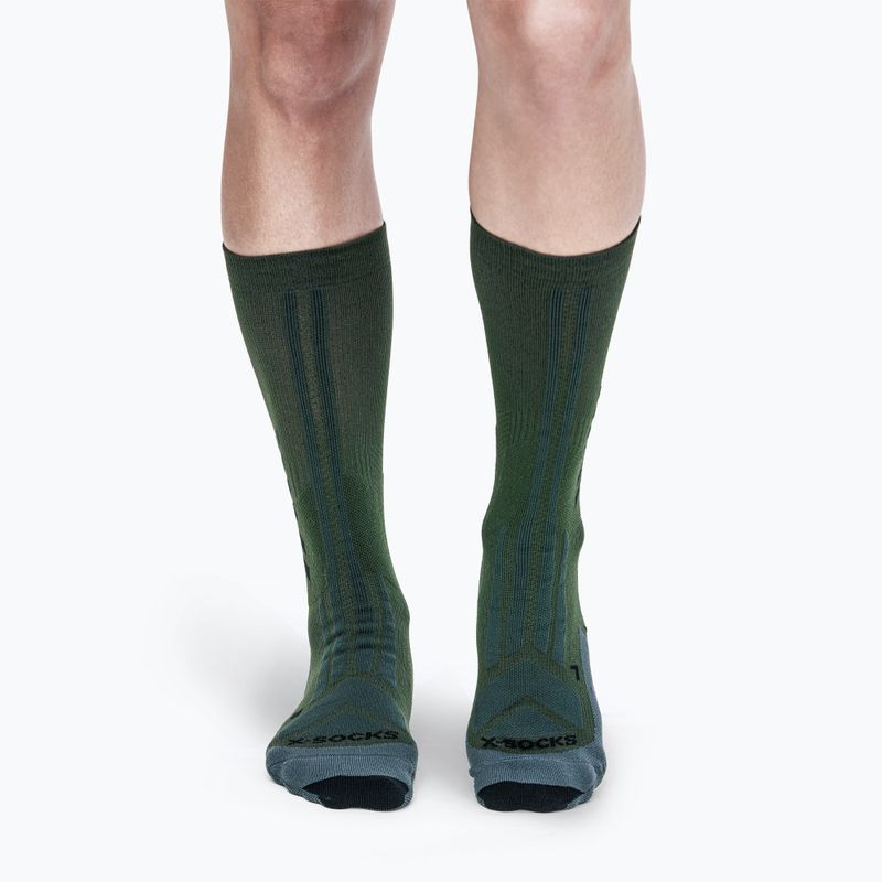 Kojinės X-Socks Hike Discover Crew green/black 2