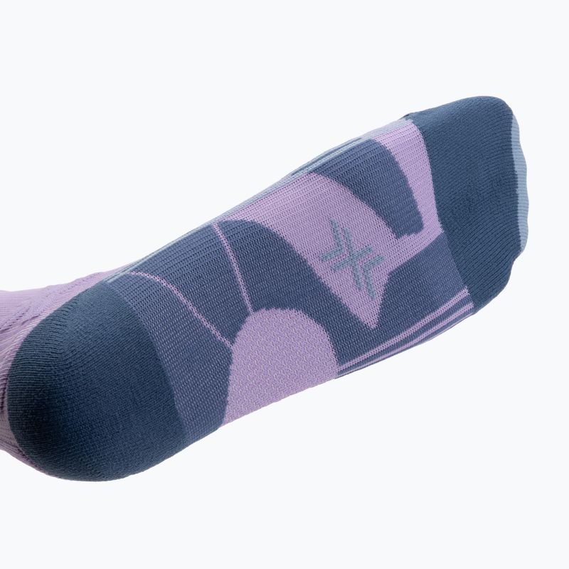 Moteriškos bėgimo kojinės X-Socks Trailrun Discover Crew orchid/sunset blue 4