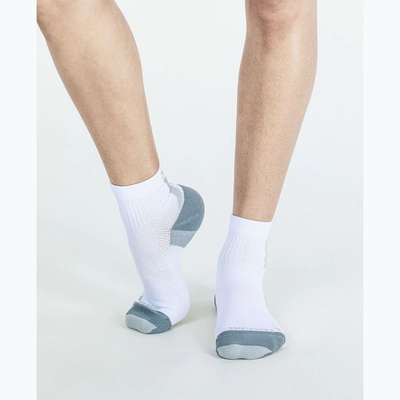 Kojinės X-Socks Run Discover Ankle arktinė balta/perlų pilka 3