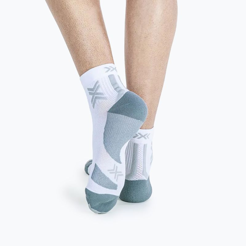 Kojinės X-Socks Run Discover Ankle arktinė balta/perlų pilka 4