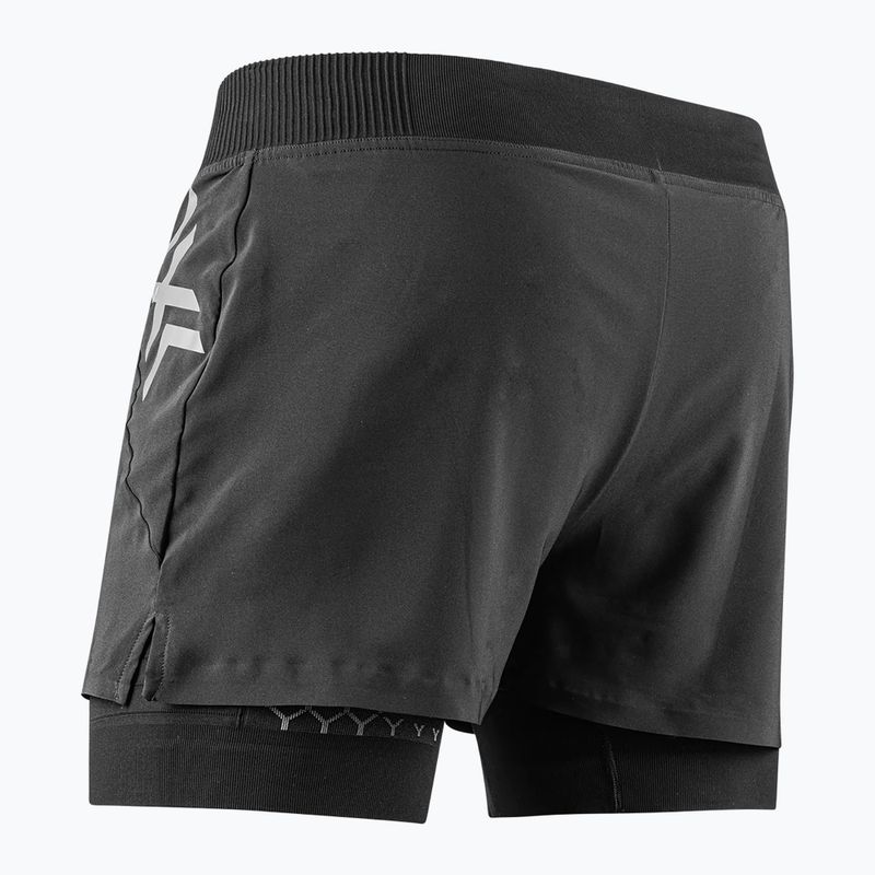 Vyriški bėgimo šortai X-Bionic Twyce Race 2in1 black/charcoal 3