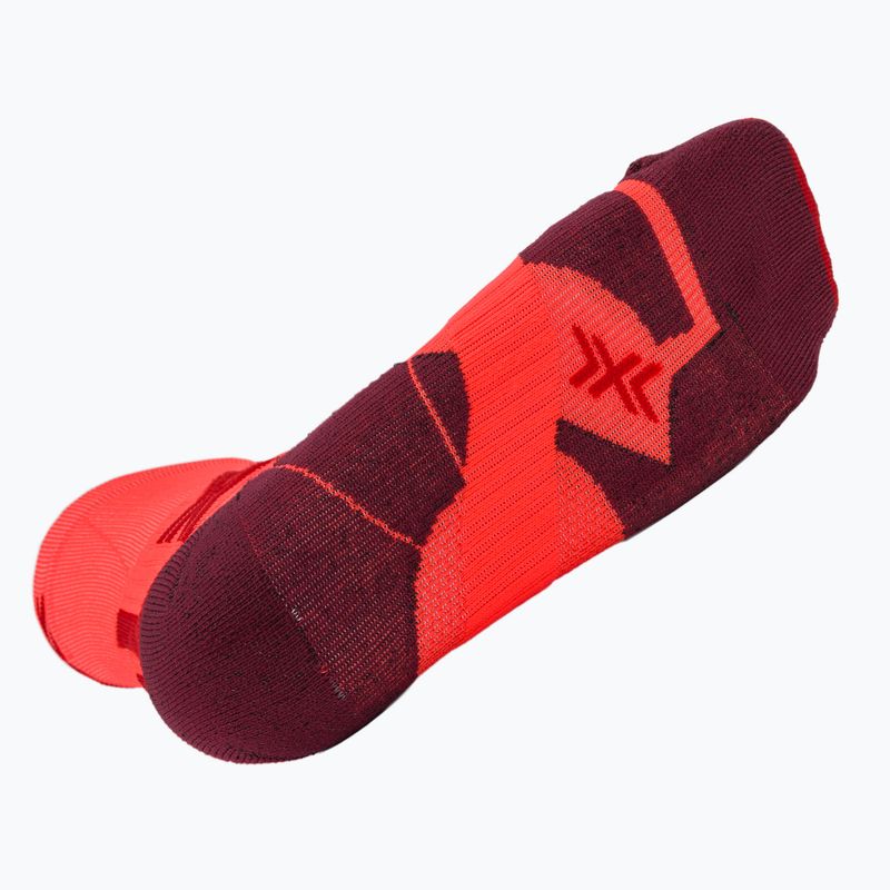 Vyriškos kojinės X-Socks Trailrun Perform Crew fluo red/namib red 5