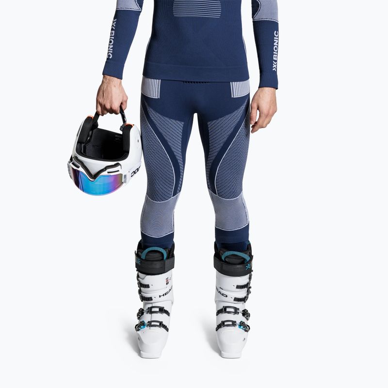 Vyriškos termoaktyvios kelnės X-Bionic 3/4 Energy Accumulator 4.0 marine/optical white 3