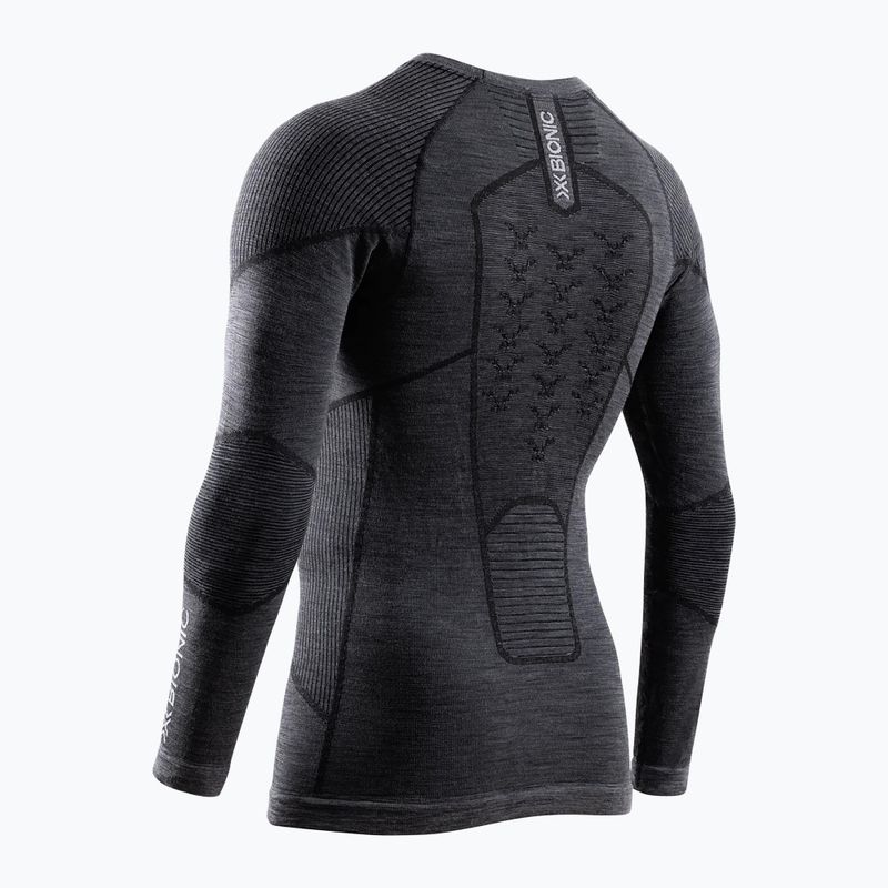 Vyriški termoaktyvūs marškinėliai X-Bionic Symbio Merino Shirt rhino grey 2