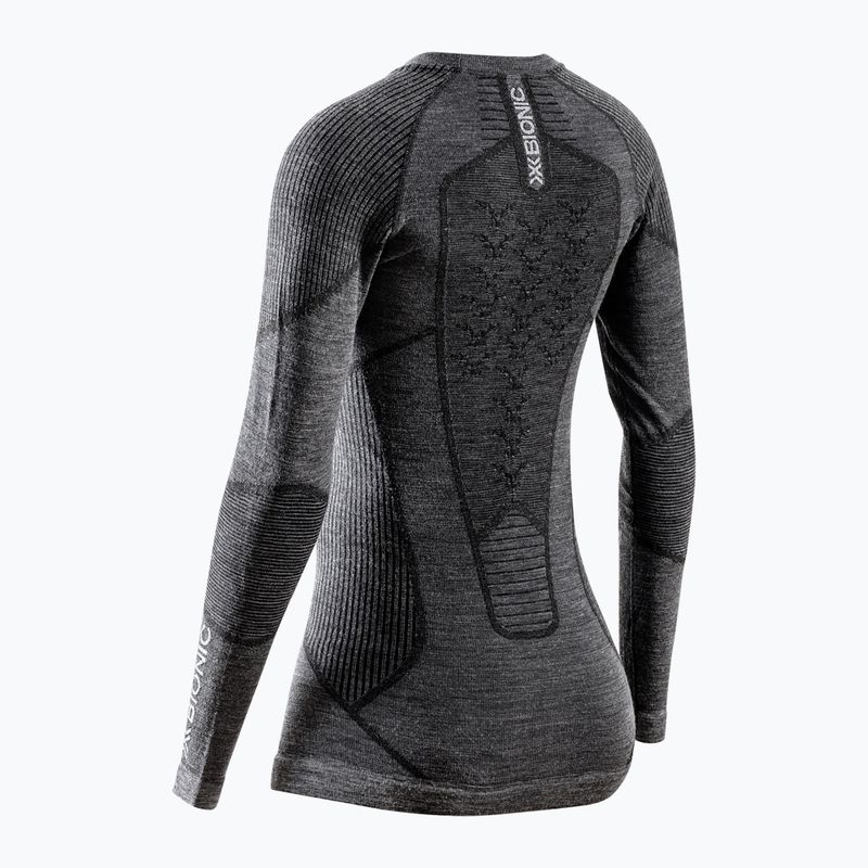 Moteriški termoaktyvūs marškinėliai X-Bionic Symbio Merino Shirt rhino grey 2