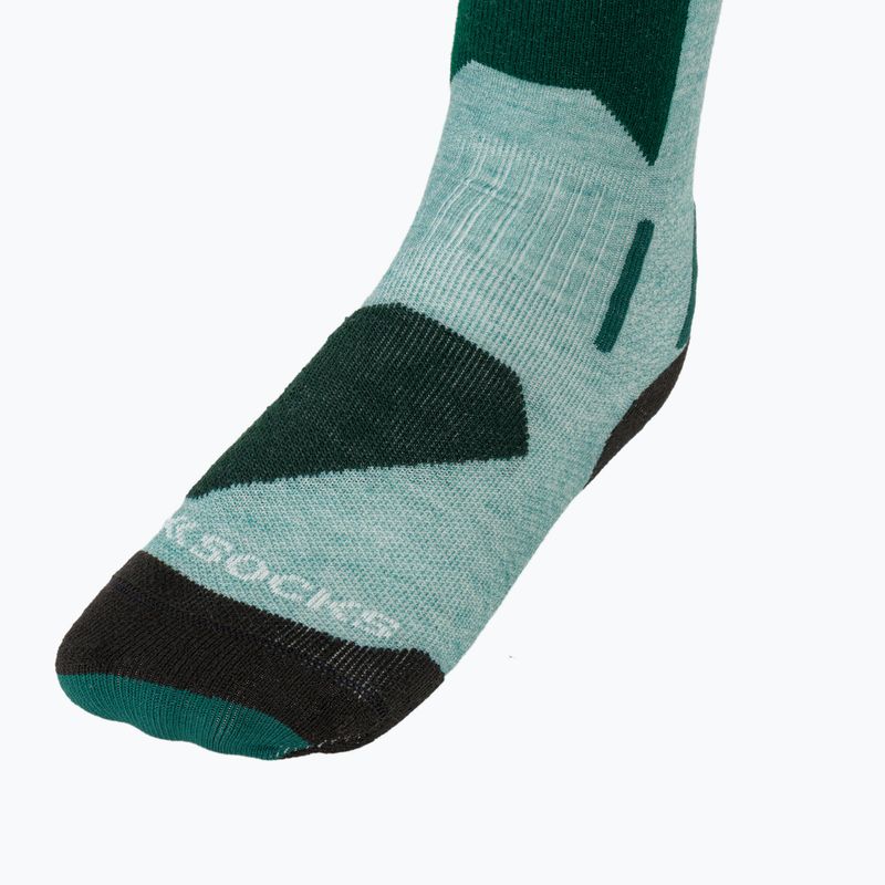 Vaikiškos slidinėjimo kojinės X-Socks Ski Discover Otc sage green/english lawn 3