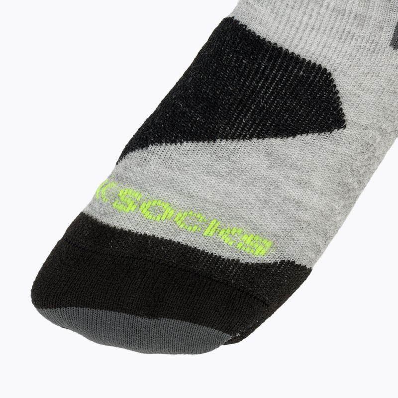 Vaikiškos slidinėjimo kojinės X-Socks Ski Discover Otc rhino grey/canary 3