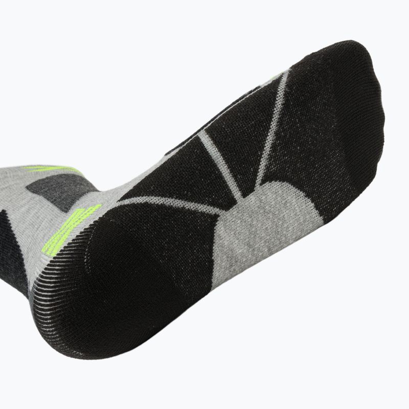 Vaikiškos slidinėjimo kojinės X-Socks Ski Discover Otc rhino grey/canary 5