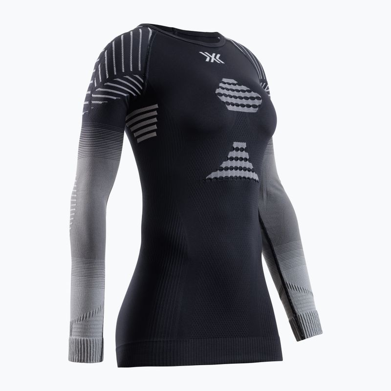 Moteriški termoaktyvūs marškinėliai X-Bionic Invent Fx Shirt black/grey/light grey 2