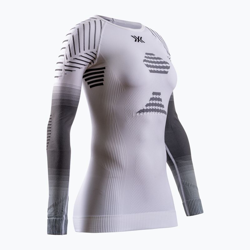 Moteriški termoaktyvūs marškinėliai X-Bionic Invent Fx Shirt white/grey/light grey