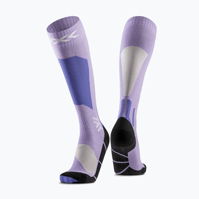 Slidinėjimo kojinės X-Socks Ski Discover Merino Otc muted lavender/light sand