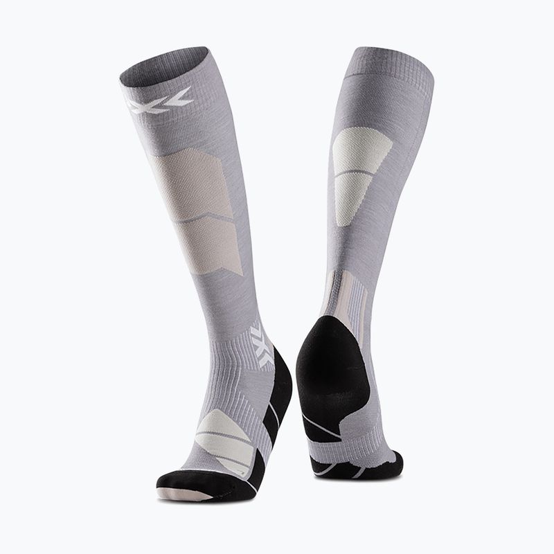 Slidinėjimo kojinės X-Socks Ski Discover Merino Otc seal grey/light sand