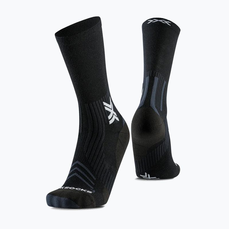 Kojinės X-Socks Run Expert Silk Merino Crew x black/light gray 4