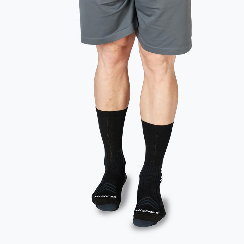 Kojinės X-Socks Run Expert Silk Merino Crew x black/light gray 6