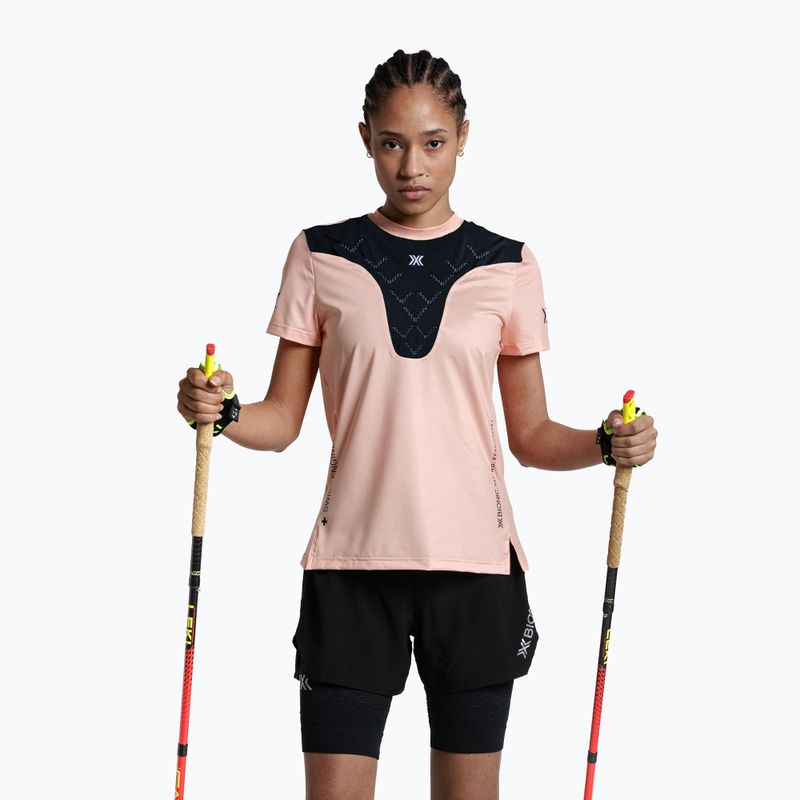 Moteriški bėgimo marškinėliai X-Bionic Corefusion Run Shirt fresh peach