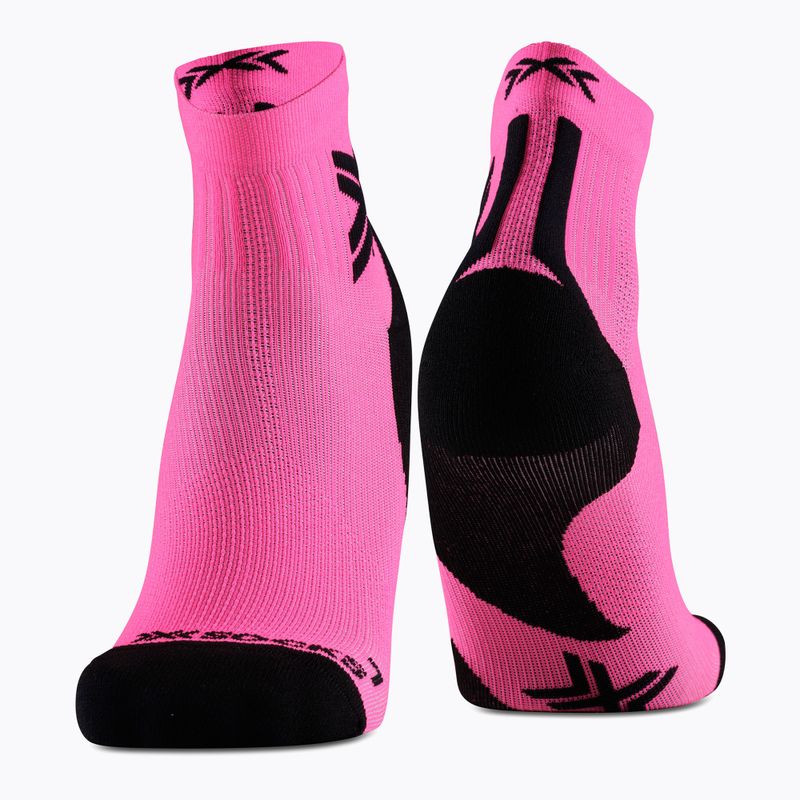 Kojinės X-Socks Run Discover Ankle fluo rožinė/x juoda