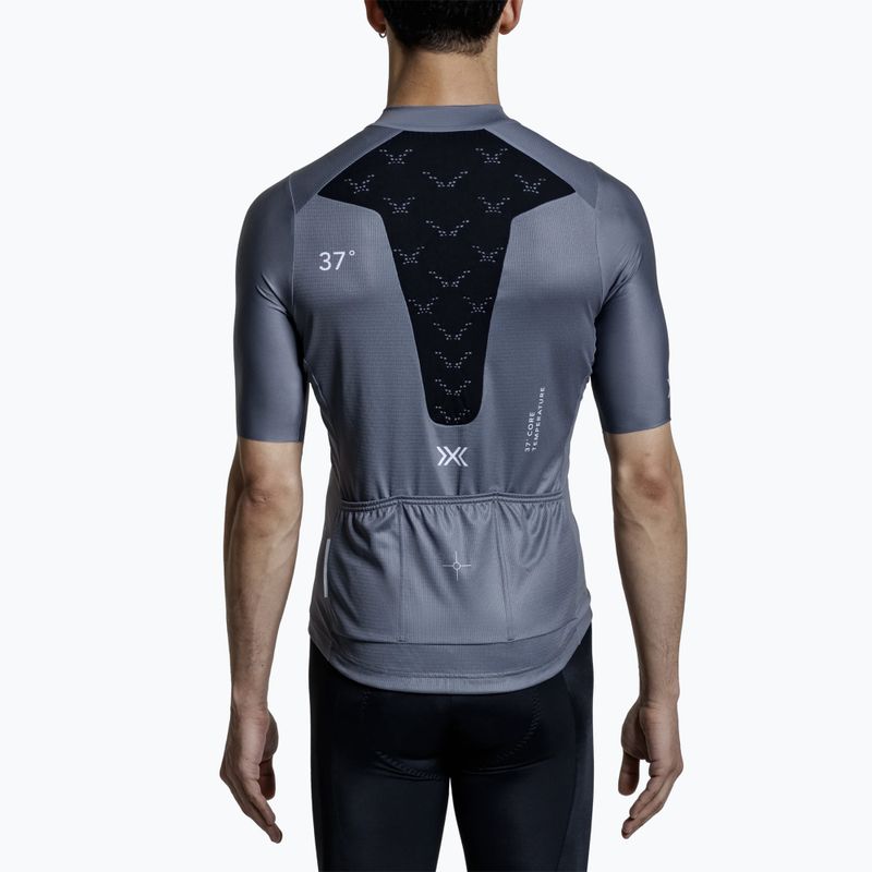 Vyriški dviračių marškinėliai X-Bionic Corefusion Ride Jersey rhino grey 3