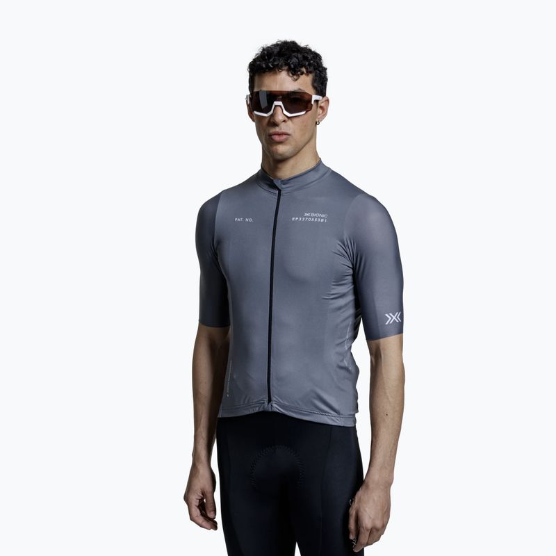 Vyriški dviračių marškinėliai X-Bionic Corefusion Ride Jersey rhino grey 4