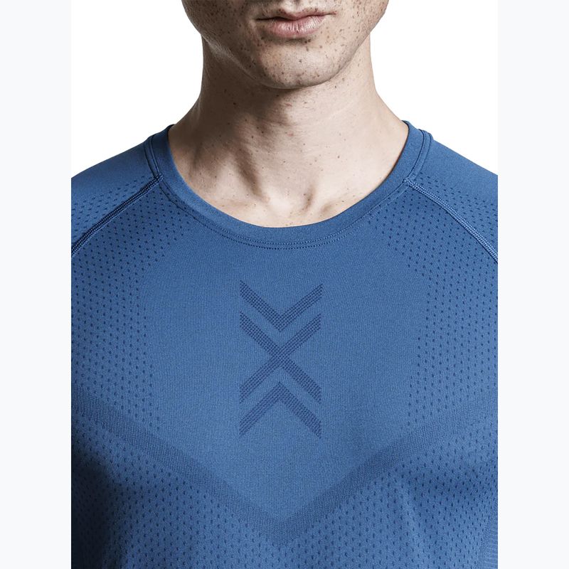Vyriški bėgimo marškinėliai X-Bionic Xceed Run slate blue/marine 5