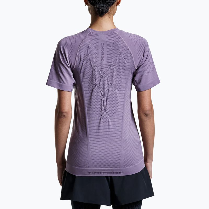 Moteriški bėgimo marškinėliai X-Bionic Xceed Run dusty lavender/lavender night 3
