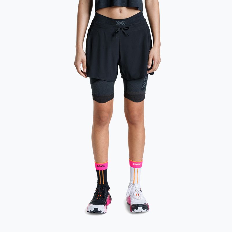 Moteriškos bėgimo tamprės X-Bionic Xceed Run Tights x black/rhino grey 3