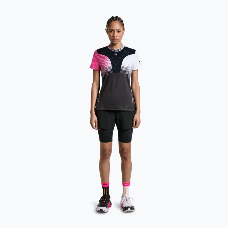 Moteriški bėgimo marškinėliai X-Bionic Corefusion Run dot fade/neo pink/white 2