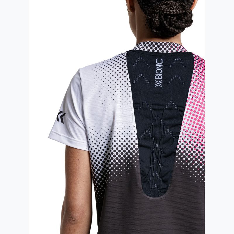 Moteriški bėgimo marškinėliai X-Bionic Corefusion Run dot fade/neo pink/white 5
