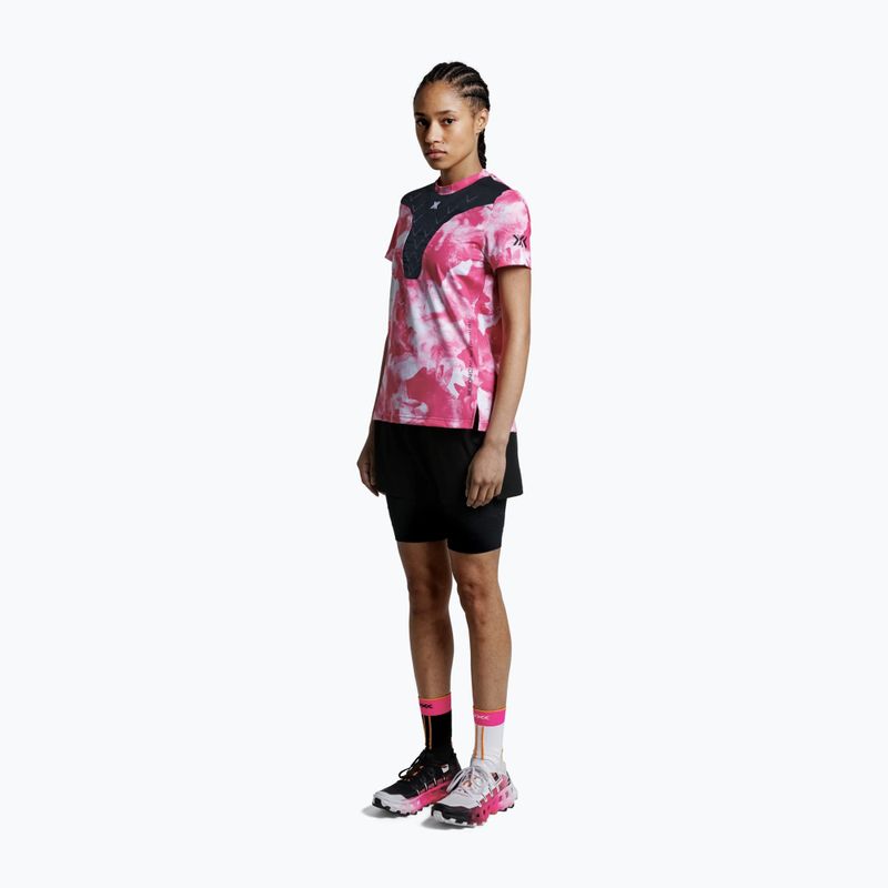 Moteriško bėgimo marškinėliai X-Bionic Corefusion Run wolfpack/white/neo pink 3