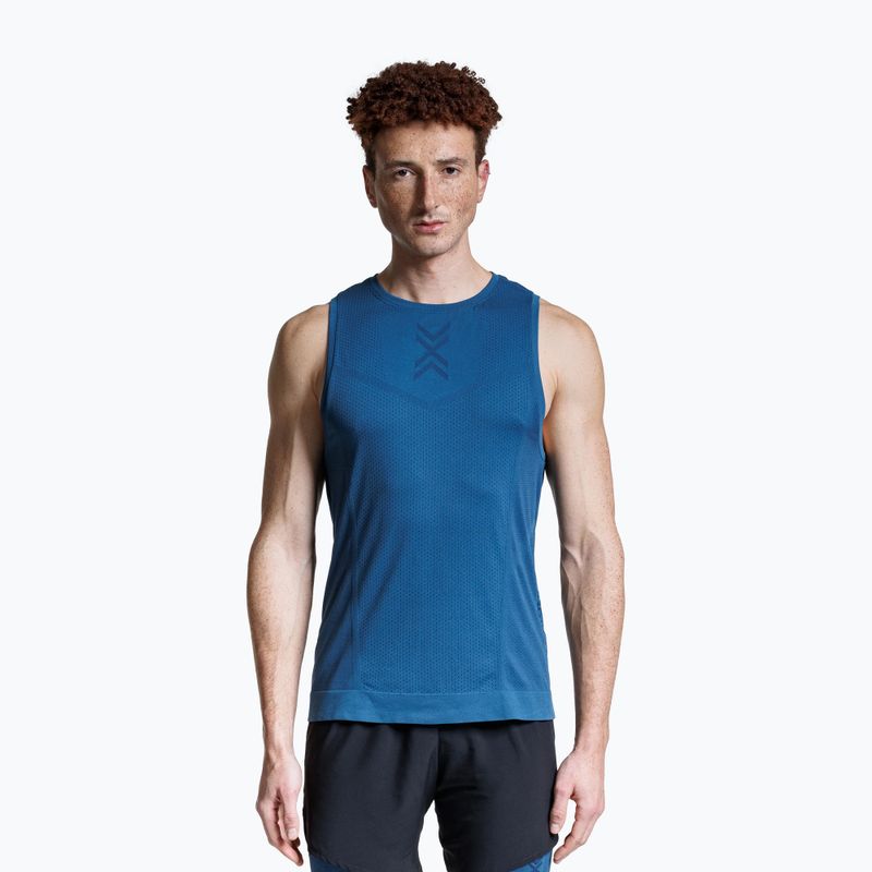 Vyriški bėgimo marškinėliai X-Bionic Xceed Run slate blue/marine