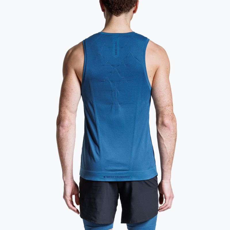 Vyriški bėgimo marškinėliai X-Bionic Xceed Run slate blue/marine 3