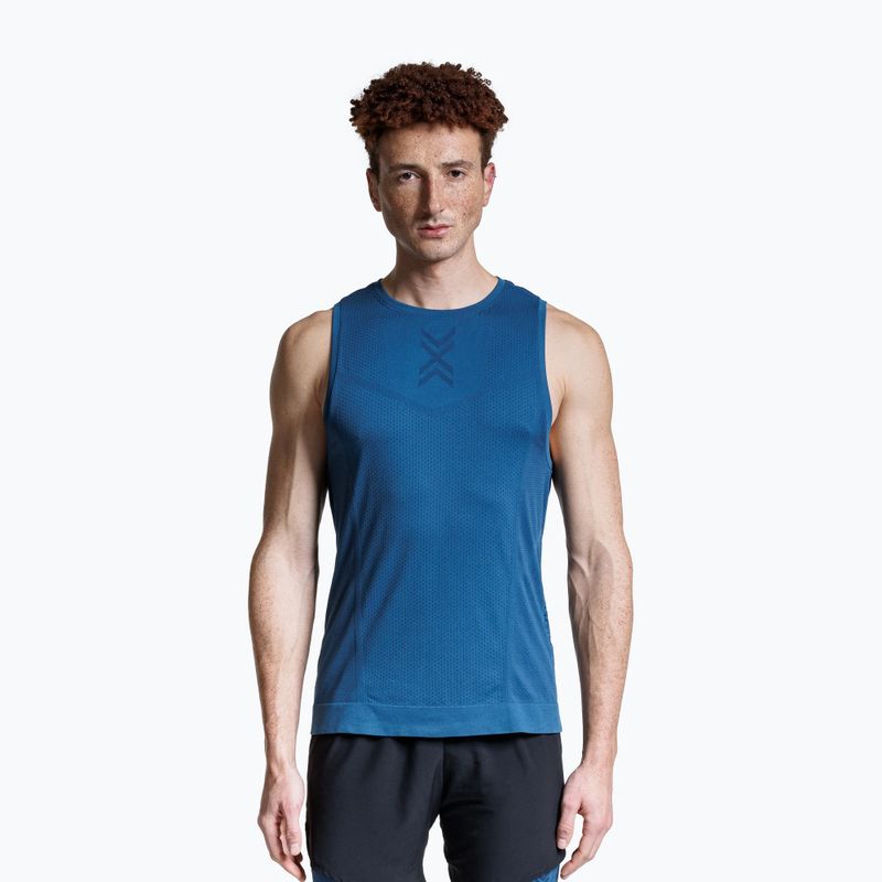 Vyriški bėgimo marškinėliai X-Bionic Xceed Run slate blue/marine 4