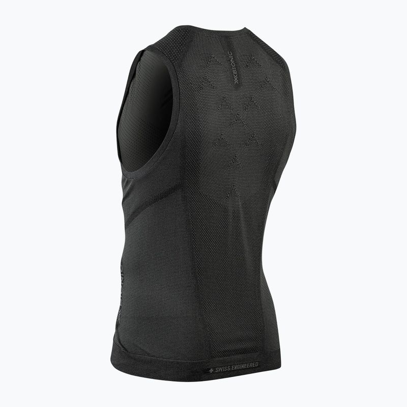 Vyriškas bėgimo tank topas X-Bionic Xceed Run x black/rhino grey 3