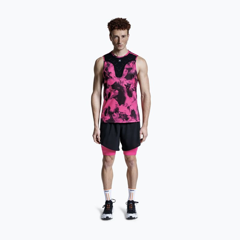 Bėgimo marškinėliai X-Bionic Corefusion Run Tank wolfpack/black/neo pink 6