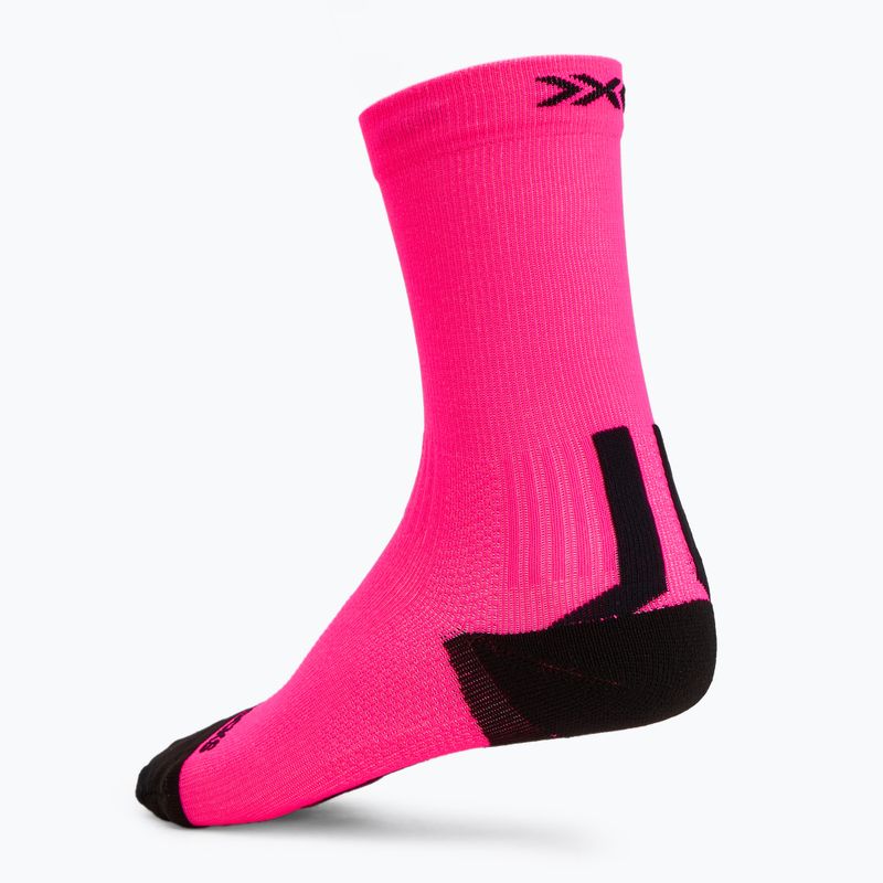 Kojinės X-Socks Run Discover Crew fluo pink/x black 2