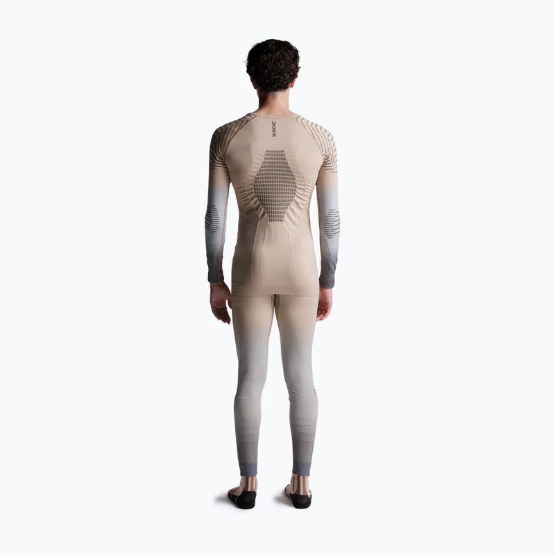 Vyriški termoaktyvūs marškinėliai X-Bionic Invent Fx Shirt sand/light grey/grey 4