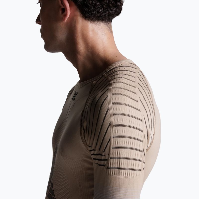 Vyriški termoaktyvūs marškinėliai X-Bionic Invent Fx Shirt sand/light grey/grey 6