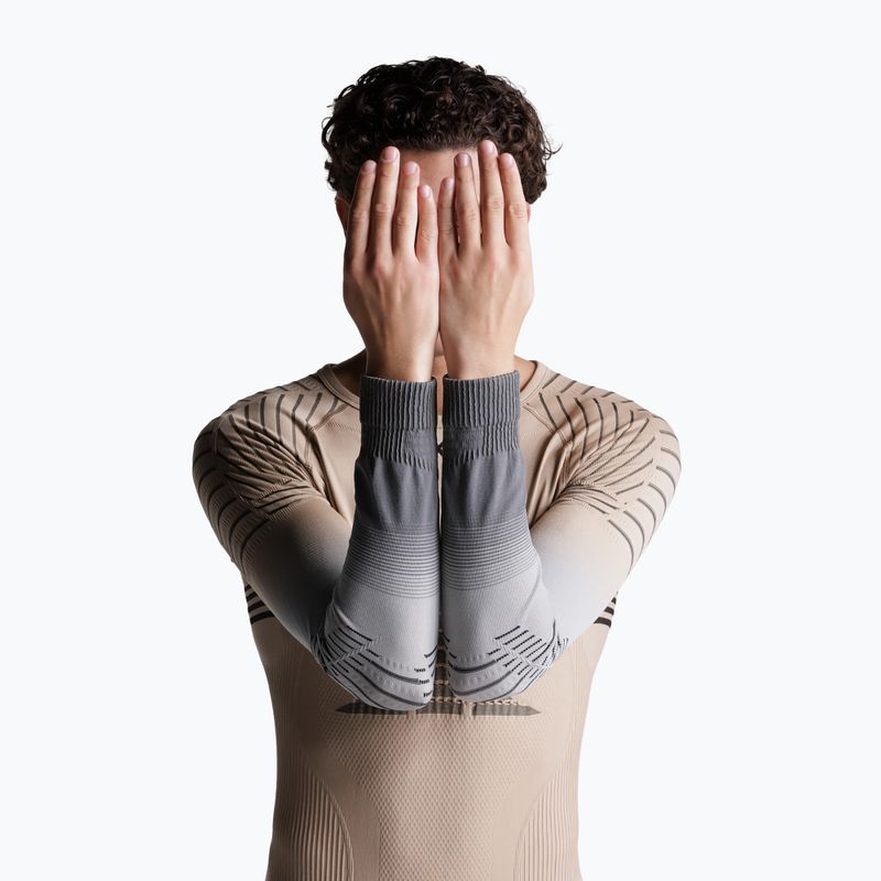 Vyriški termoaktyvūs marškinėliai X-Bionic Invent Fx Shirt sand/light grey/grey 9