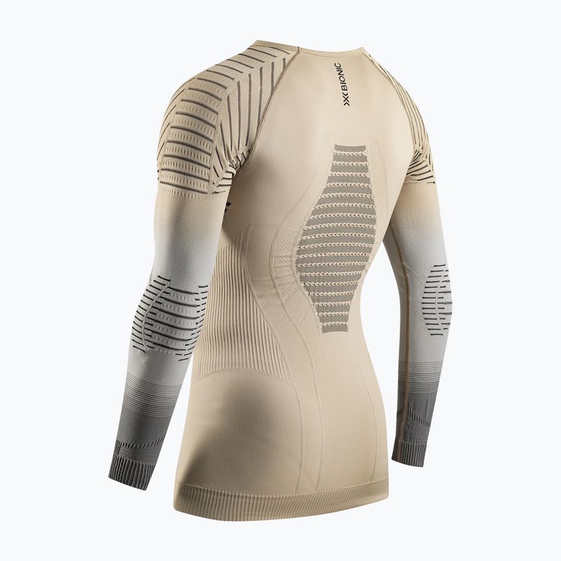 Vyriški termo marškinėliai ilgomis rankovėmis X-Bionic Invent Fx Shirt sand/light grey/grey 11