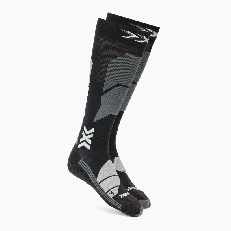 Moteriškos slidinėjimo kojinės X-Socks Ski Perform Otc x black/light grey