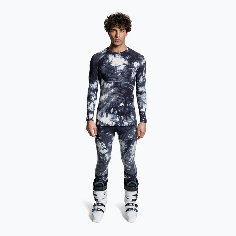 Termoaktyvios kelnės X-Bionic Energy Accumulator Wild 3/4 tiedye x black/fluo pink 2