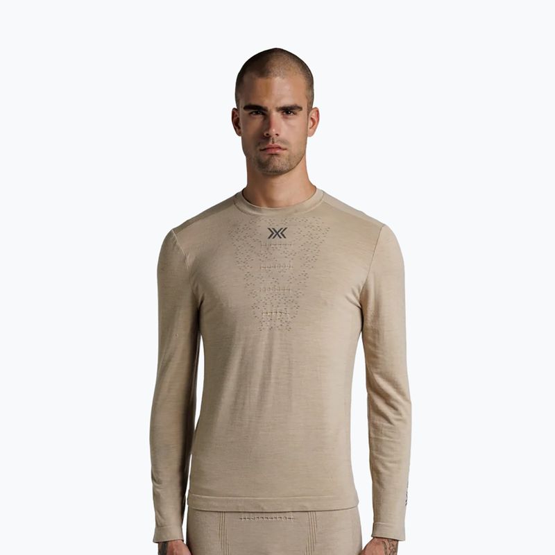Vyriški termoaktyvūs marškinėliai X-Bionic Mightywool sand